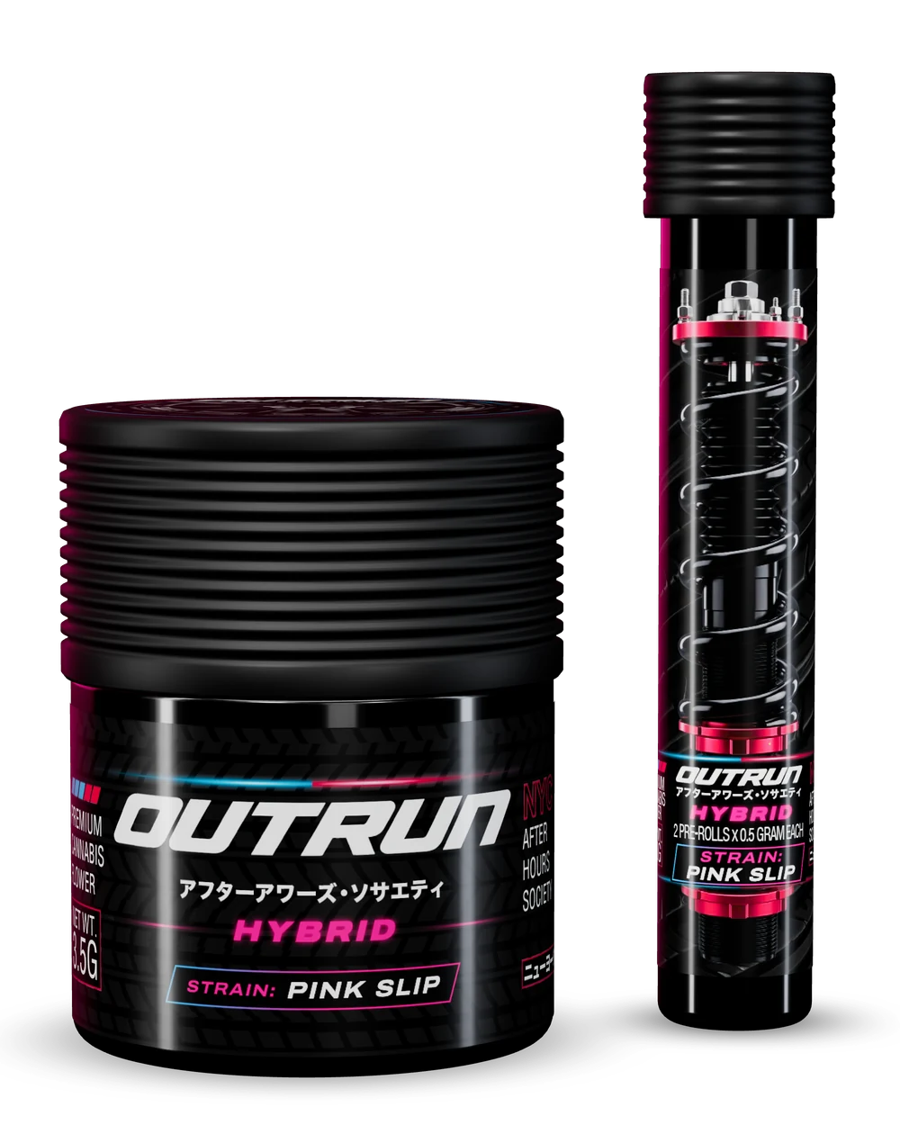 OUTRUN Pink Slip: 3.5 g flower jar