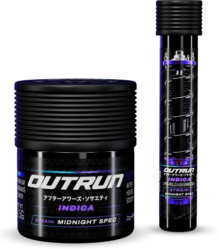 OUTRUN Midnight Spec drop packaging