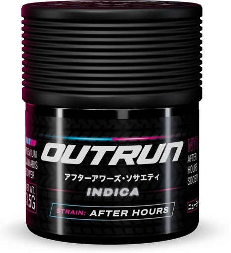 OUTRUN After Hours drop packaging